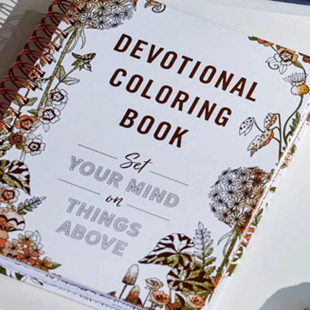 Faith Based Floral Coloring Book