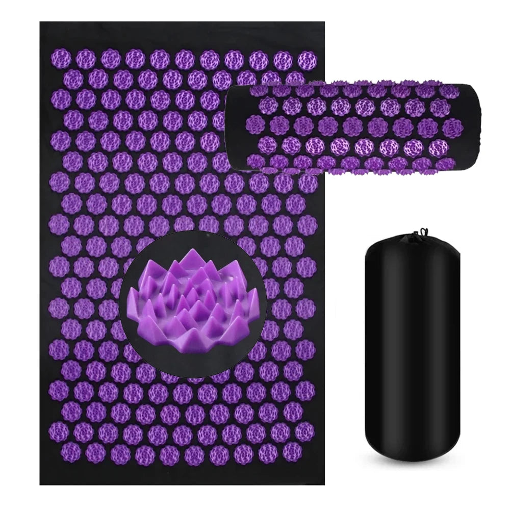 Acupressure Yoga Mat and Pillow Set