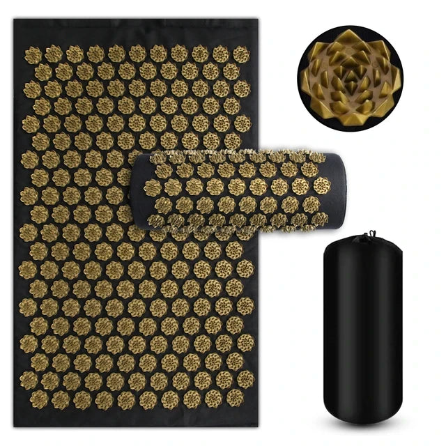 Acupressure Yoga Mat and Pillow Set