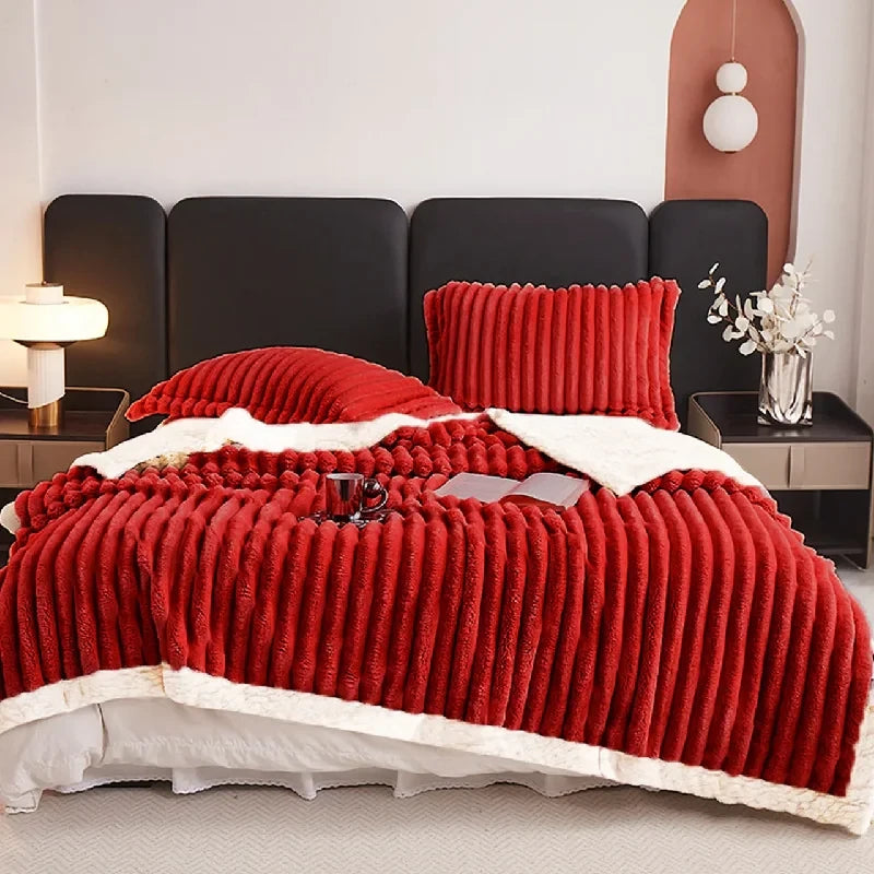 Weighted Fleece Sofa Blanket