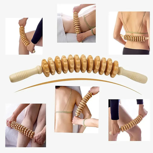 Wood Roller Body Massager