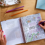 Faith Based Floral Coloring Book