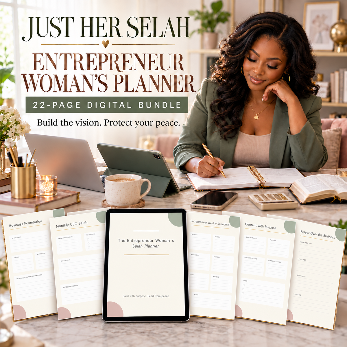 Just Her Selah Entrepreneur Woman’s Planner