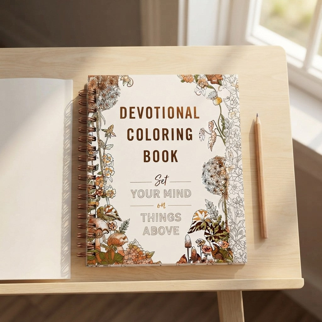 Faith Based Floral Coloring Book
